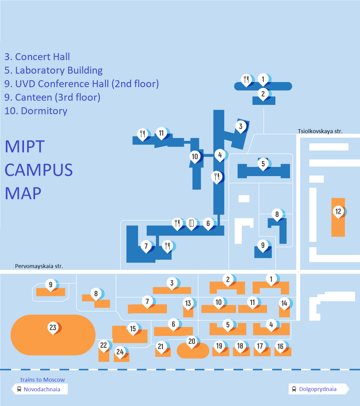 MIPT CAMPUS MAP