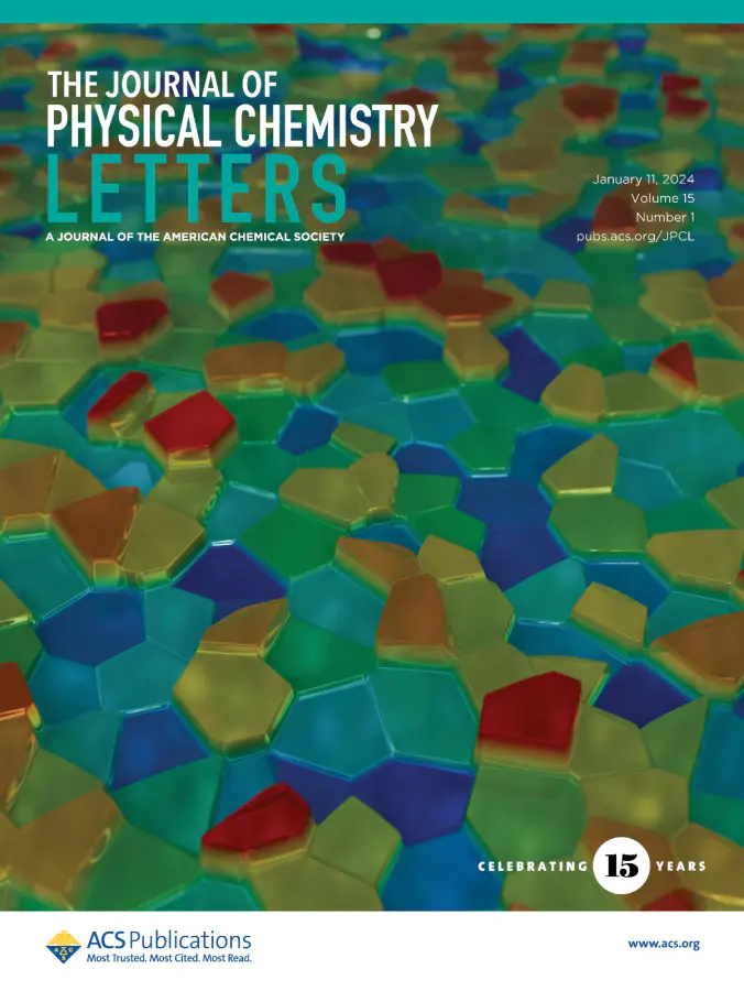 Статья на обложке The Journal of Physical Chemistry Letters